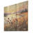 Summer Sunset Thistle Meadow - Thistle On Wood Print-766567580