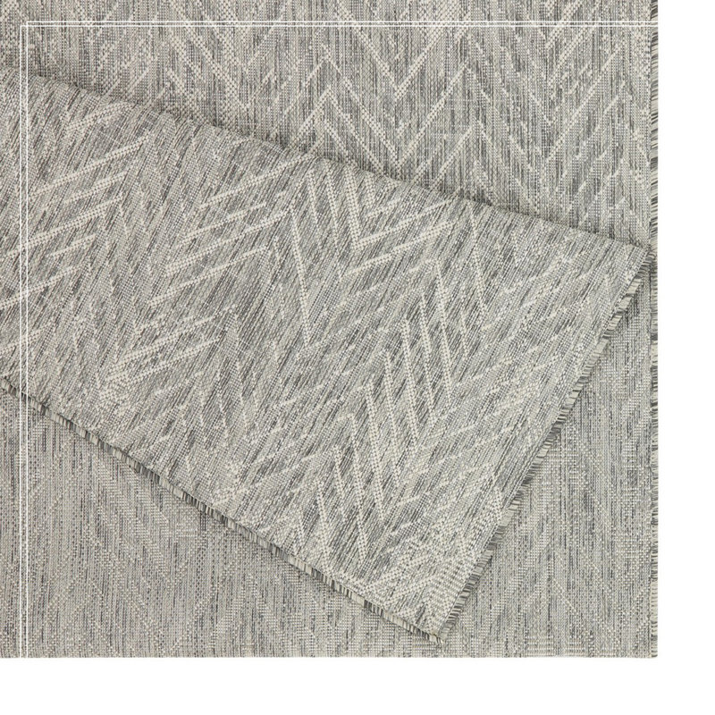 Silver 2 Ft. 7 In. X 7 Ft. 3 In. Indoor/Outdoor Area Rug, Rectangle 7 pi 10 po x 10 pi 3 po