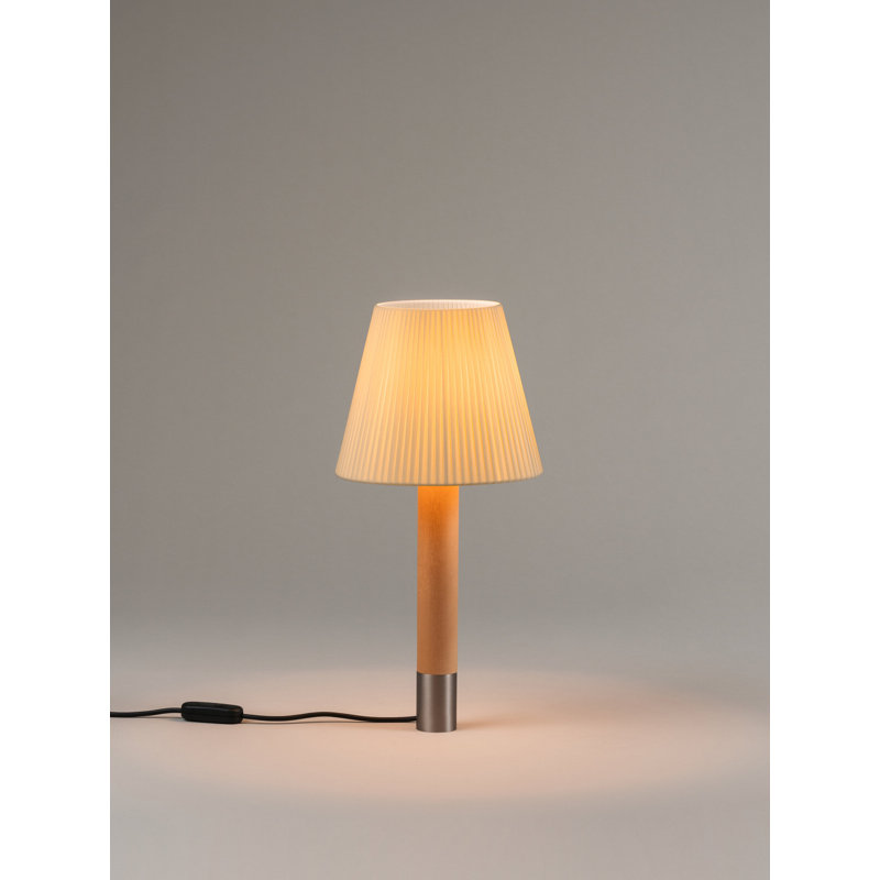 Básica Table Lamp, Nickel, Natural