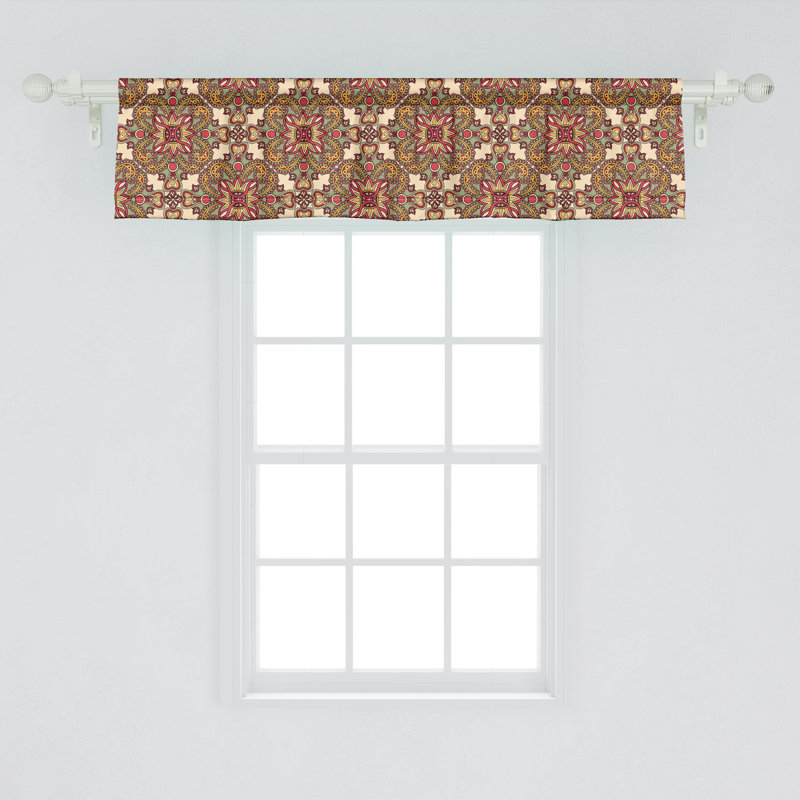 Ensemble de 2 cantonnières Ambesonne Mandala 51622, L 54 po x L 12 po