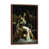 Classic Brown Wood Floater Framed