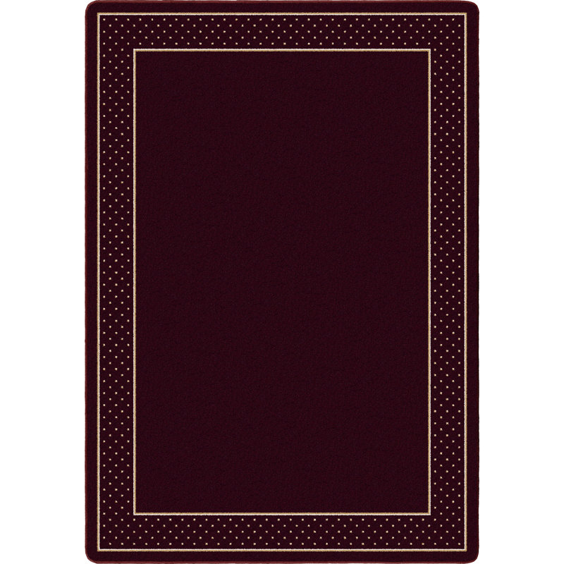 Tapis à bordure grenat Alminus Design Center Legacy, Rectangle 10 pi 9 po x 13 pi 2 po