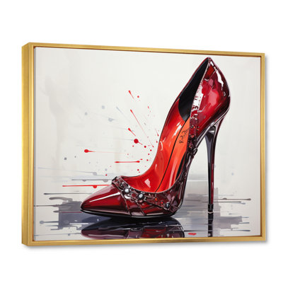 Rauna Black and Red High Heels Symphony VIII - Print