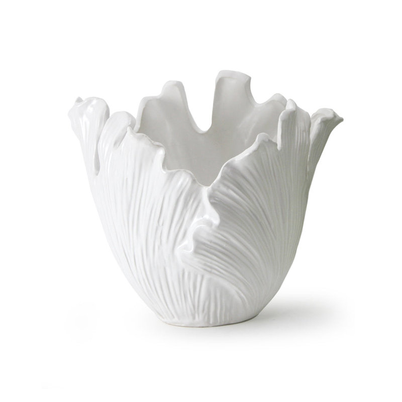 Iceberg Elegance Vase, White