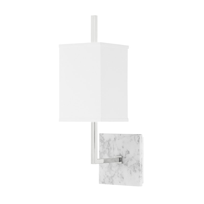 Mikaela 1 Light Wall Sconce, Polished Nickel