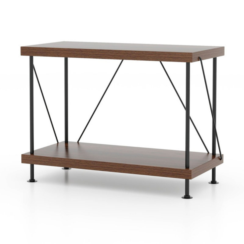 2-Tier Multipurpose Display Rack with Metal Frame