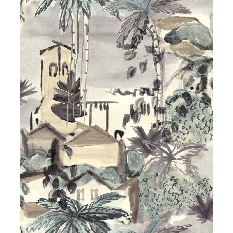 Rouleau de papier peint L 33 pi x P 20,87 po Delway Botanical, Multicolore