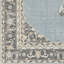 Tapis oriental en laine noué à la main turquoise / gris Elsea-2022064709