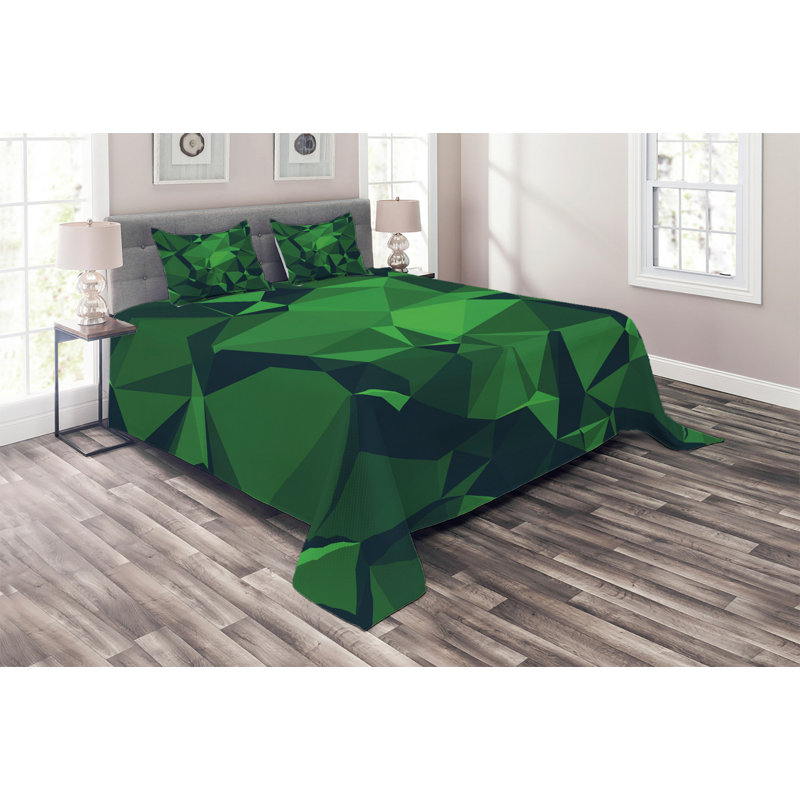 Rustic Polyester Geometric Shapes Coverlet