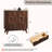 32" High Faux Marble Side Table with 3 Drawers & Fluted Design-1825367027