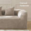 Canapé surdimensionné sans os de 120 pouces de large en chenille confortable avec assise profonde et dossier bas-1478824061