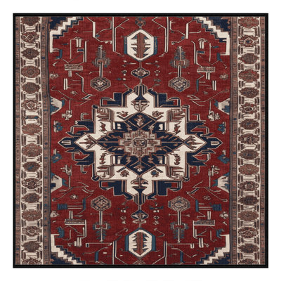 Machine Washable Persian Black Area Rug