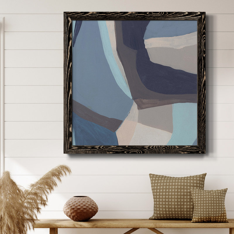 «Blue Chrysalis I-Premium», toile encadrée - prête à être accrochée, Noir, H 27,5 po x l 27,5 po x P 1,5 po