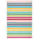 Rainbow Stripe Multi Machine Washable Rug