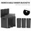 Stainless Steel 60 Litre Step On Multi Compartments Trash Bin