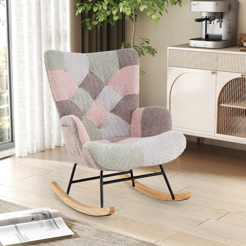  Fauteuil d'allaitement rembourré avec accoudoirs ergonomiques