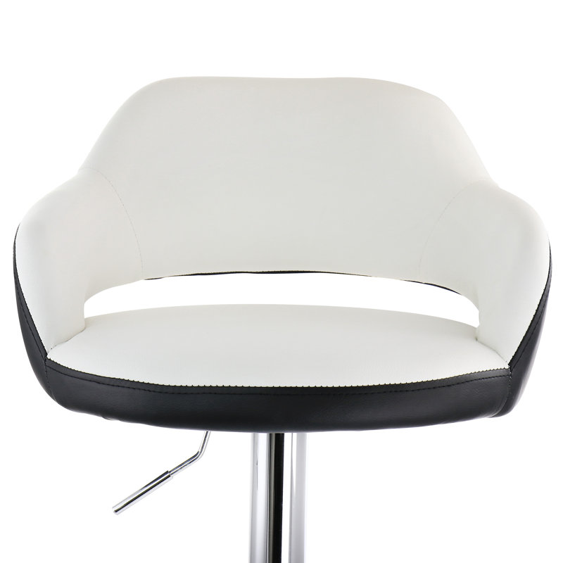 Swivel Upholstered Adjustable Height Counter Stool