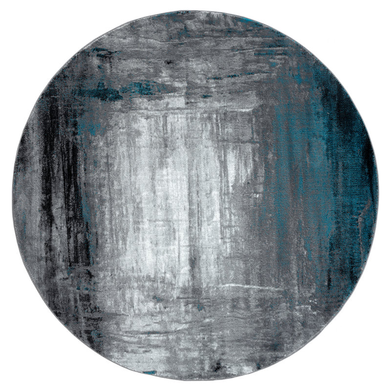 Hellie Abstract Indoor Rug, Round 6'11"