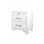 Table de chevet civique blanche