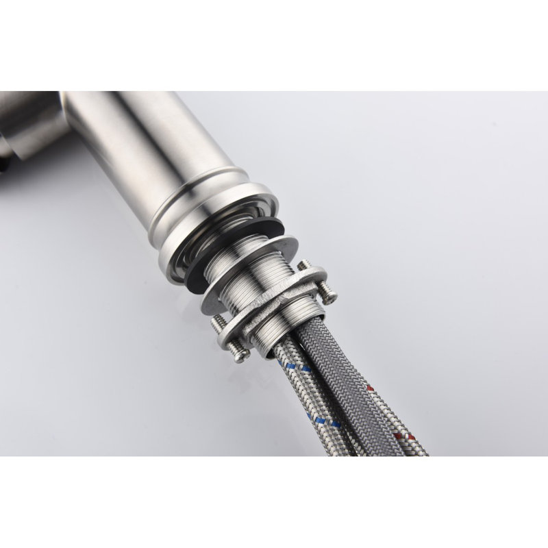 Kitchen Faucet With Pull Out Spraye, Brushed Nickel