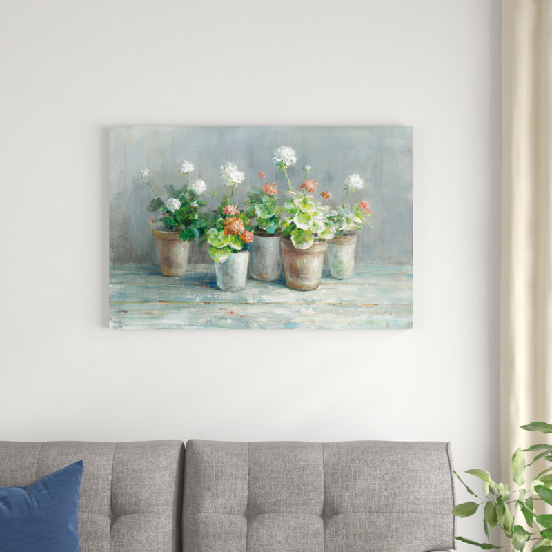 Farmanium Geraniums II, H 24 po x l 36 po