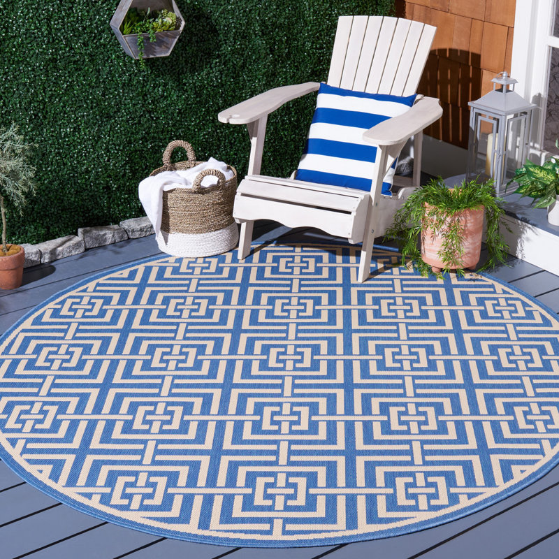 Tapis d'intérieur / extérieur Carovella, Rond 6 pi 7 po