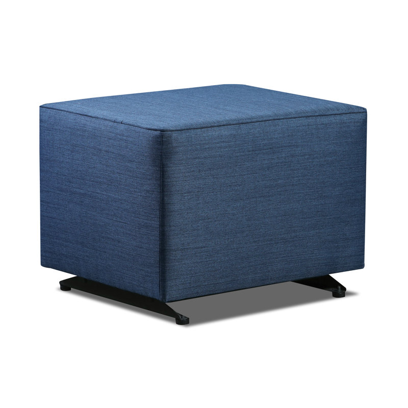Repose-pieds page avec tissu cobalt - Fabriqué aux États-Unis, Polyester cobalt