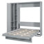 Lit escamotable polyvalent avec tablettes, garde-robe et lumières DEL pour une optimisation de l'espace et une vie confortable-118041752-118041753