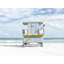 Miami Lifeguard Chair Print by Richard Silver-71200049-71200048