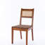 Ensemble de 2 chaises de salle à manger en rotin avec bandes tissées en cuir 18 po K / D