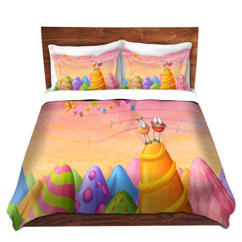  Housses de couette en microfibre Tooshtoosh Joy, Simple