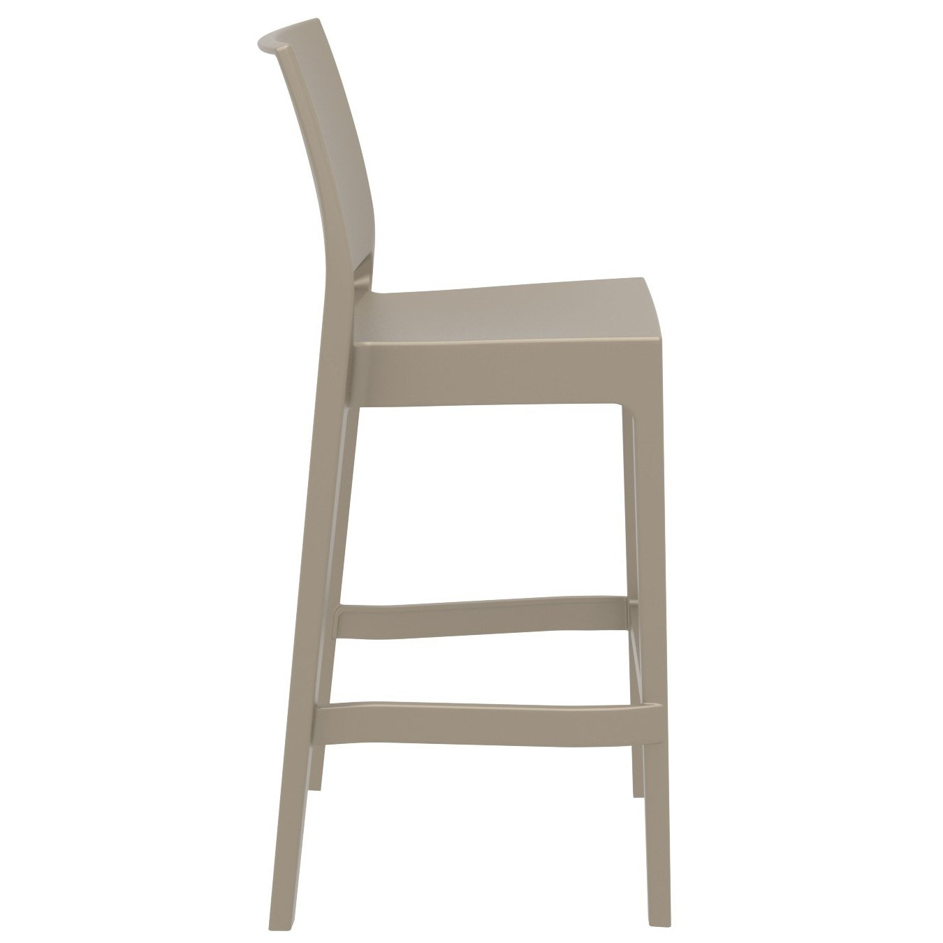 Adrienne Outdoor Bar Stool, Taupe, 29.5"