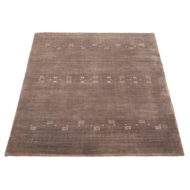 Tapis gris Kashkuli Gabbeh 4 pi 7 po x 6 pi 6 po