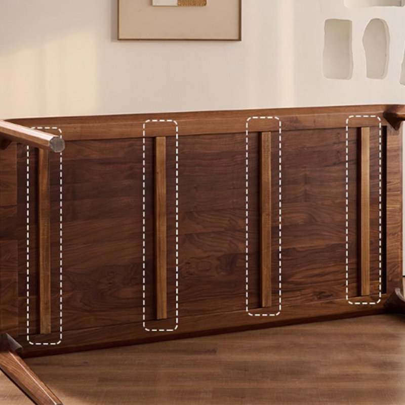 Black Walnut Rectangular Dining Table, 29.9" H x 70.9" L x 31.5" W
