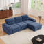 Canapé modulaire moderne en forme de L, canapé Cloud de 105 pouces, dossier réglable, tissu en coton confortable à 4 places avec repose-pieds mobile-403761068