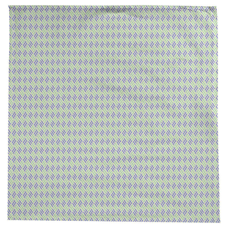 Nappe à carreaux à rayures Leffel, Vert / bleu