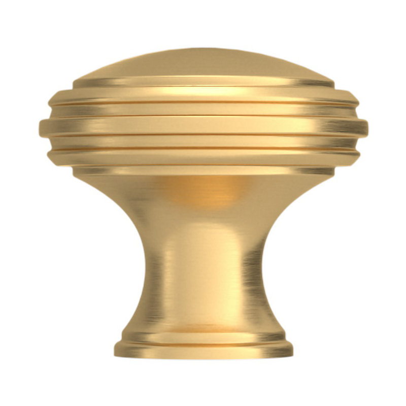 4456 Severin Fayerman Collection Knob, Satin Brass