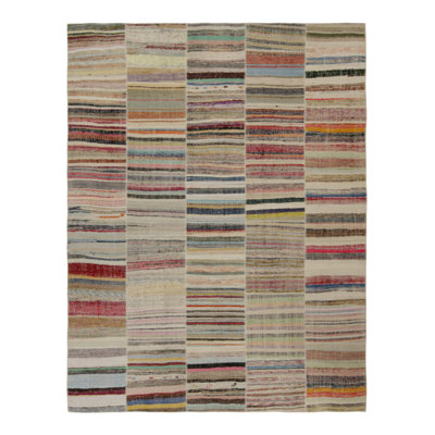 One-of-a-Kind Rectangle 9’ X 12’ Hand Knotted Area Rug