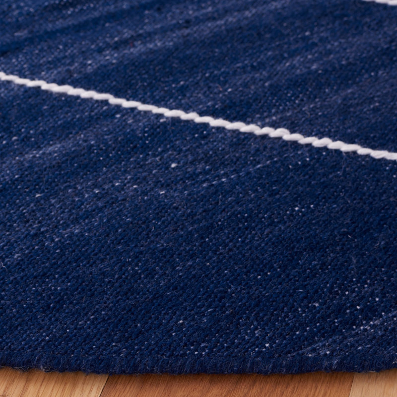 Brayden-Lee Flat Weave Polpropylene Southwestern Rug, Round 7'