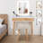 Avitaz Vanity Table Set with 3 Modes Adjustable Brightness Mirror and Cushioned Stool-1253720227