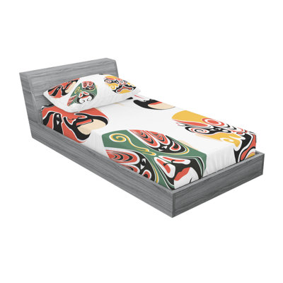 Cultural Drama Costumes Oriental Masks Sheet Set
