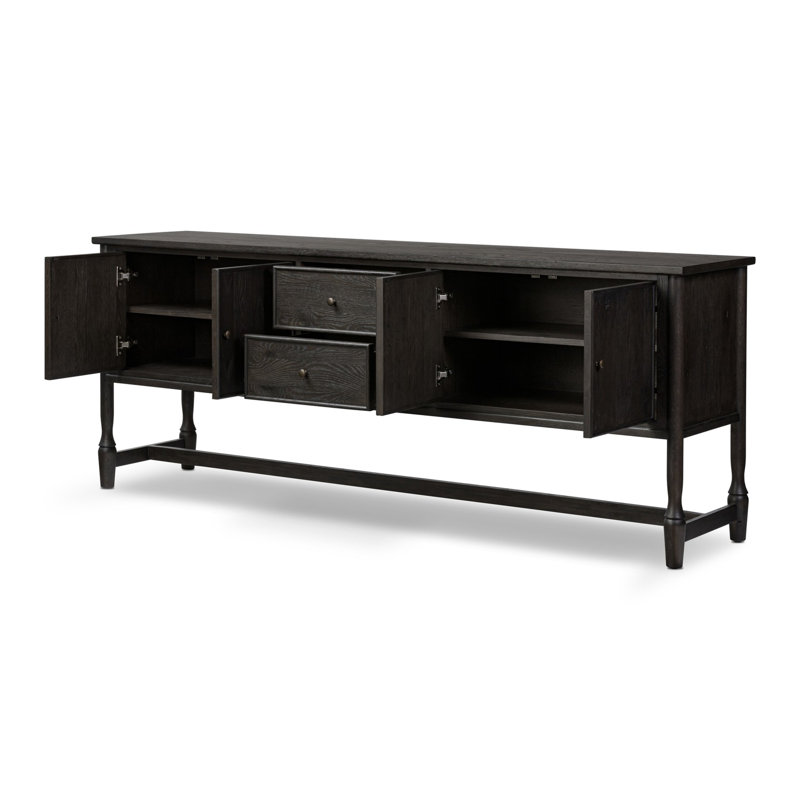 Bari Sideboard, Smoked Black Resawn Oak