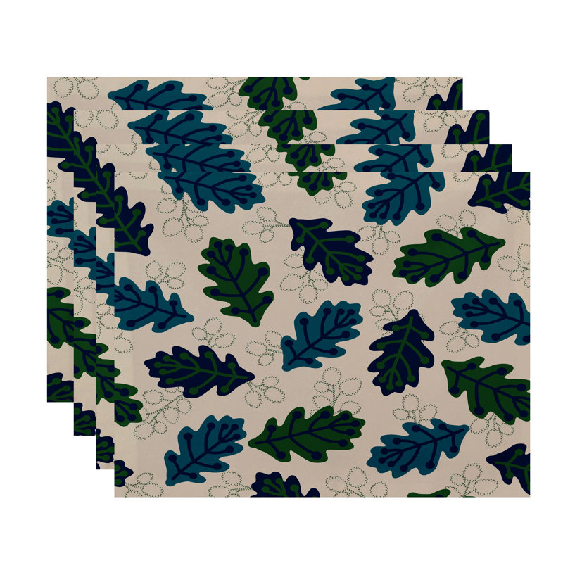 Ensemble de napperons 4 pièces Zeman, Bleu