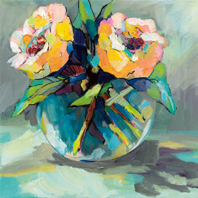 «Twins» par Jeanette Vertentes - peinture sur toile tendue