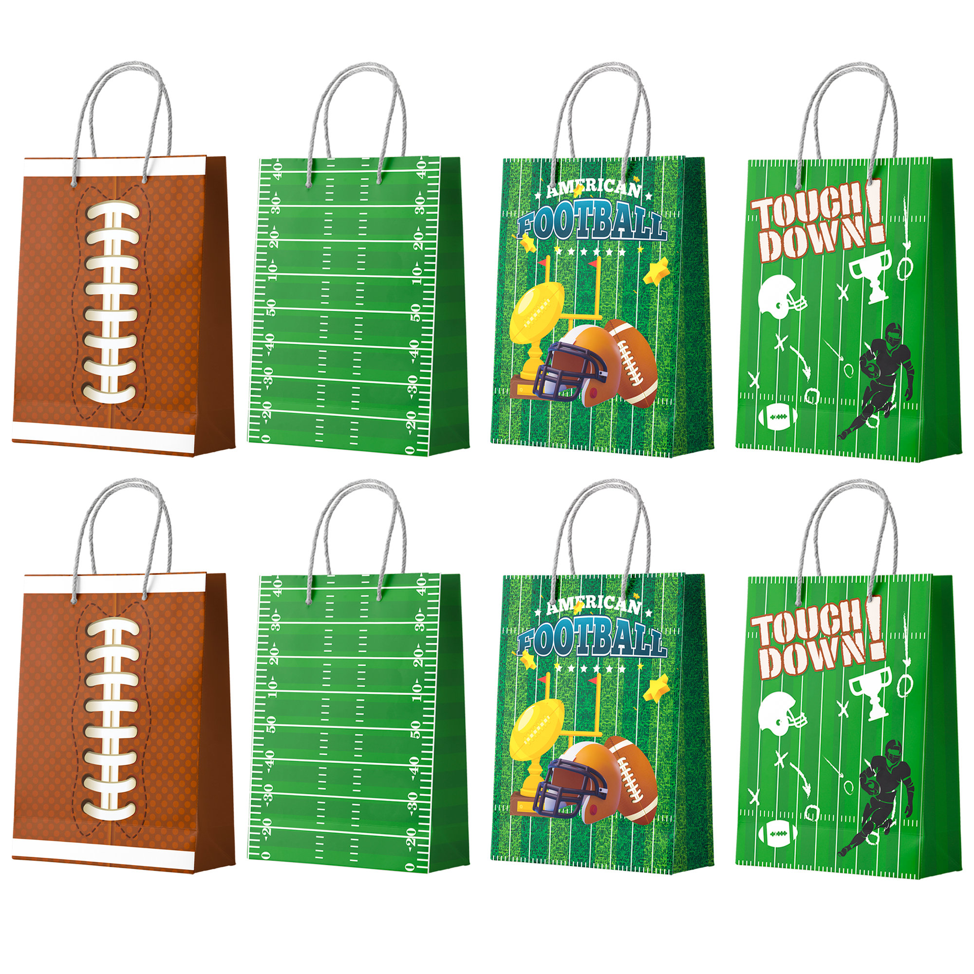 The Holiday Aisle® Football Gift Bags, 16 Pcs Football Goodie Bags Set ...