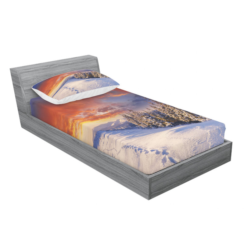 Microfiber Sheet Set, Twin Sheet Set with Fitted Sheet