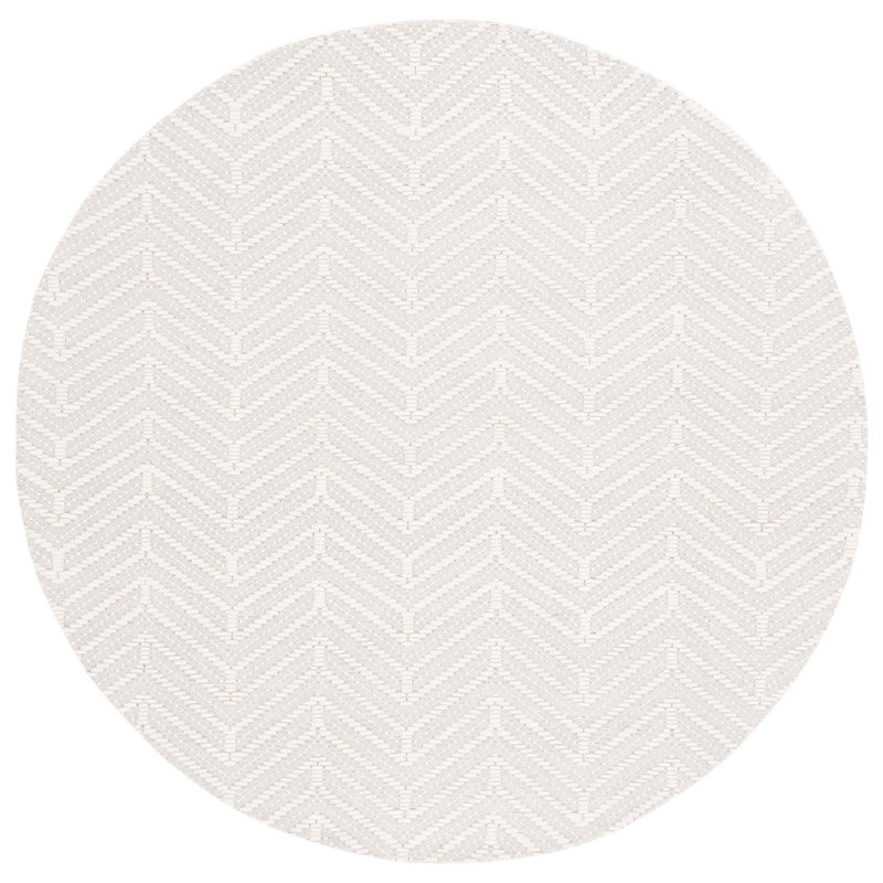 Tapis ivoire / beige Angelete, Rond 6 pi