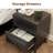 Nightstand, Side Table, End Table, Mid Century Modern Nightstand With Hollowed Drawers, Bedside Tables, Small Nightstands With Storage For Bedroom-66577660