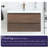 Derrald 36'' Single Sink Wall Mounted Bathroom Vanity with Resin Top-1196554828