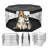 Dog Playpen 8 Panels Foldable Metal Dog Exercise Pen with Pad Cover 30"H